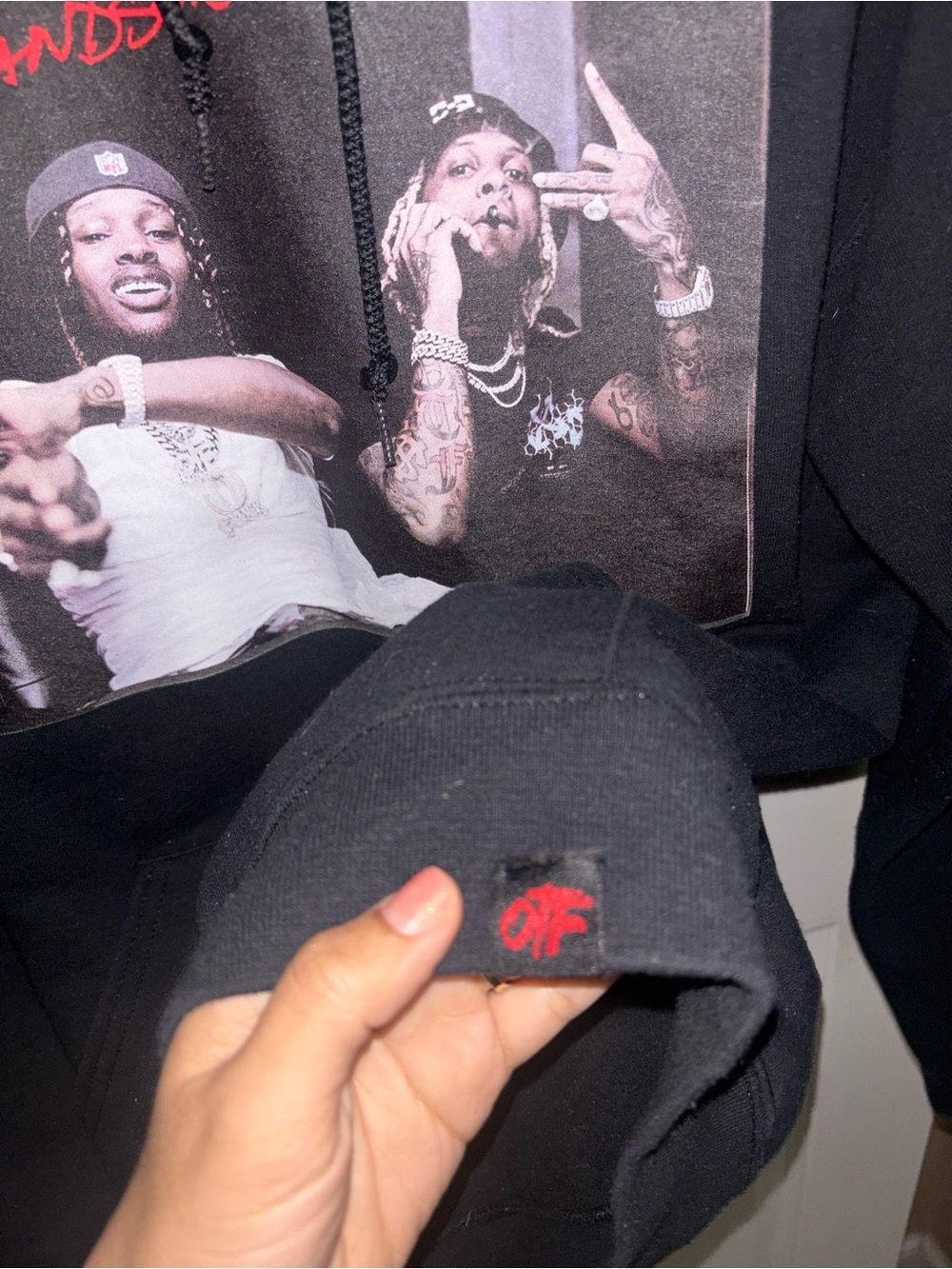 Lil Durk The Voice Black Hoodie with Album Photo Print - Picture 5 of 5